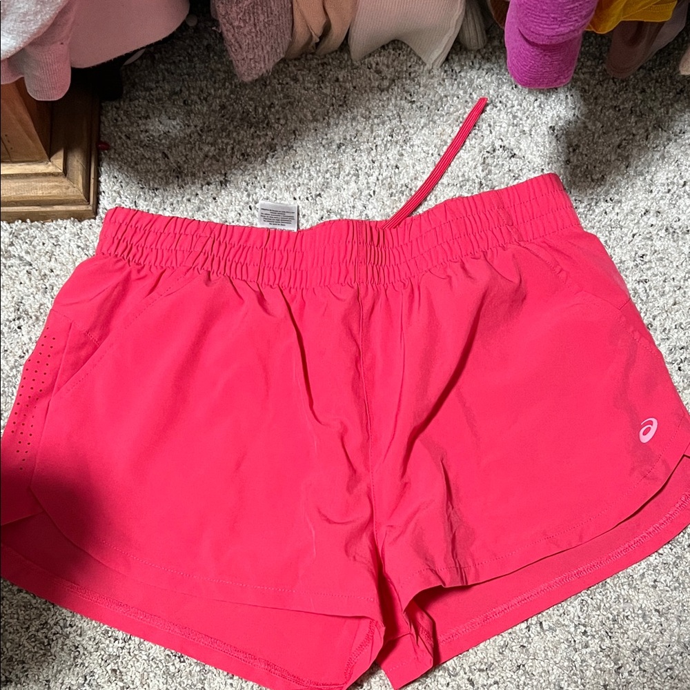 ASICS Women's Hot Pink Athletic Running Shorts